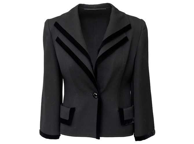 Autre Marque M. Beccali Kurze Blazer Schwarz