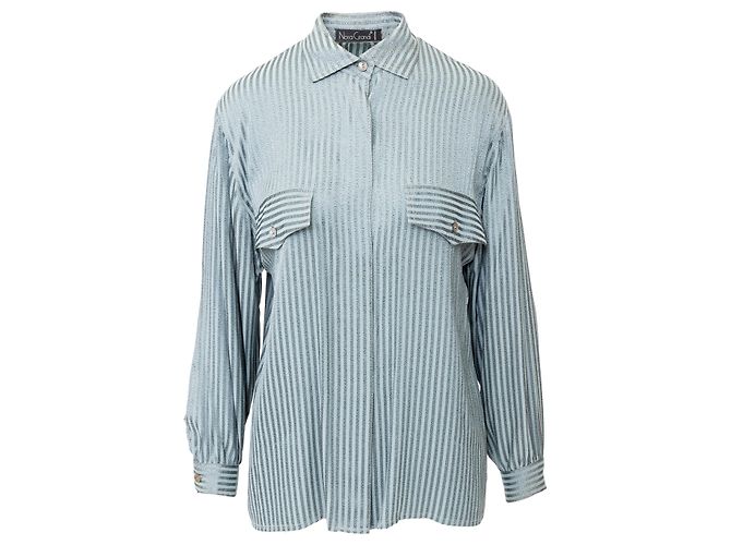 Autre Marque Camicia a righe Nora Grandi Grigio