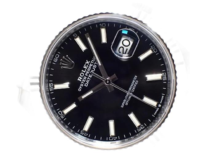 ROLEX Datejust 41 black 18KWG bezel 126334 '21 Mens Silvery Steel  ref.1939330