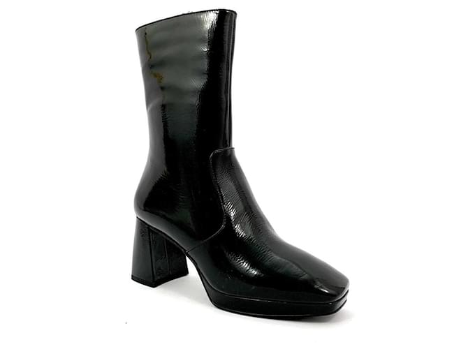 Autre Marque Ankle Boots Black Patent leather  ref.1939346