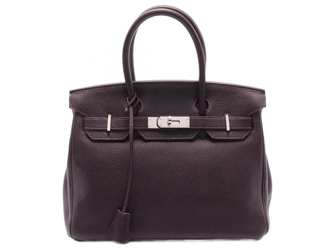 Hermès Hermes Birkin 30 Togo Handbag Purple Leather  ref.1939396