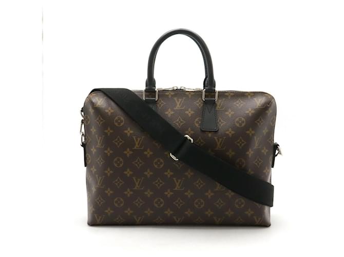 Louis Vuitton Monogram PDJ Business Bag M40868 Brown Cloth  ref.1939397