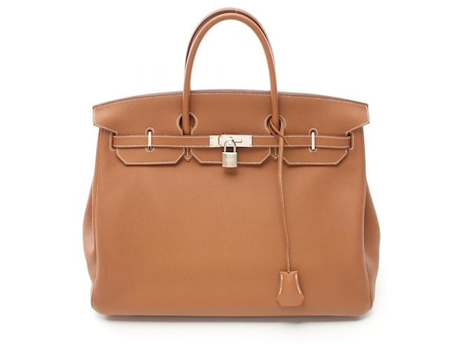 Hermès Hermes Birkin 40 Togo Handbag Brown Leather  ref.1939505