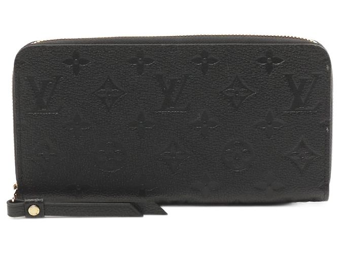 Louis Vuitton Monogram Empreinte Leather Zippy Wallet M61864 Black