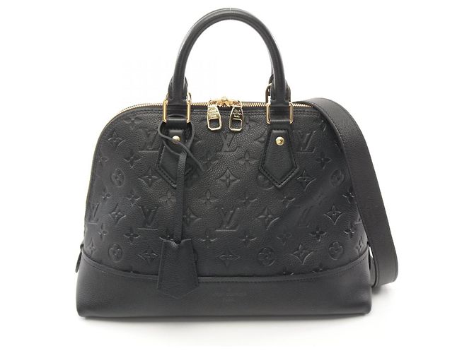 Louis Vuitton Neo Alma PM Leather Handbag M44832 Black
