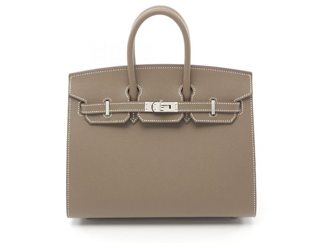 Hermès Borsa Hermes Birkin Sellier 25 Marrone