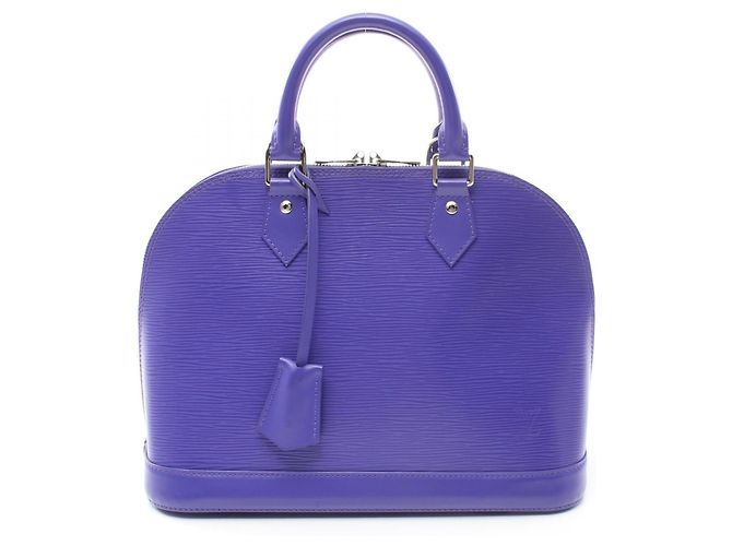 Bolso Alma PM de cuero Epi Louis Vuitton M4060G Púrpura