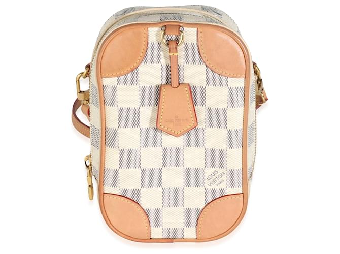 Louis Vuitton Damier Azur Lona NeoKapi Azul Bege  ref.1941192