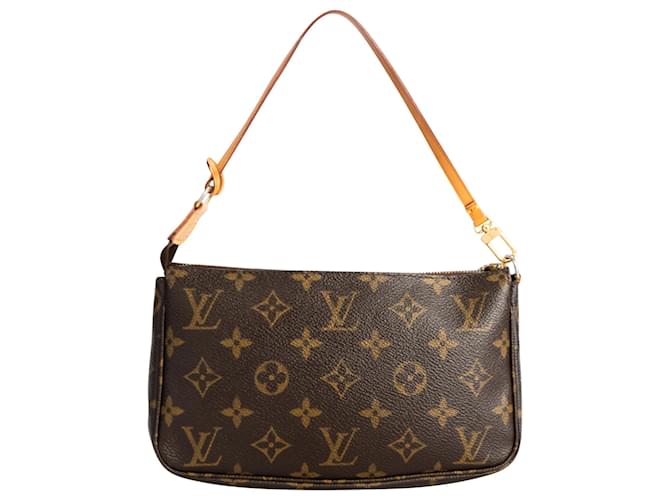 Pochette Acessórios em lona Monogram Louis Vuitton Marrom  ref.1941802