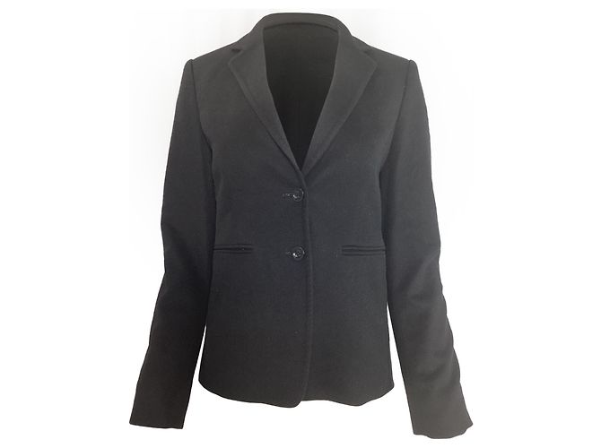 Max Mara Einreiher-Jacke aus schwarzem Kaschmir