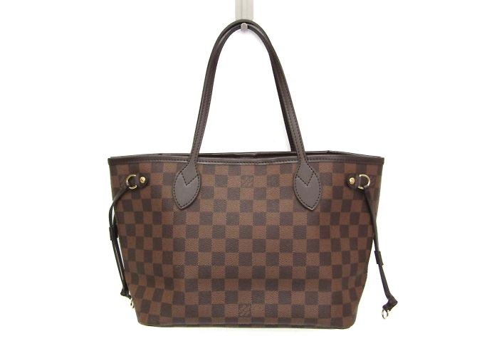 Louis Vuitton Damier Neverfull PM Tote Bag Damier ebene