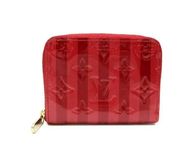 Monedero con cremallera Monogram Vernis Louis Vuitton Roja