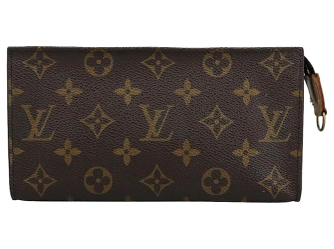Pochette Louis Vuitton Marrom Lona  ref.1942489