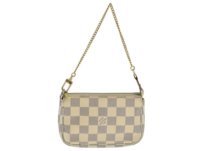 Louis Vuitton Mini Pochette Accessoires White Cloth  ref.1942813