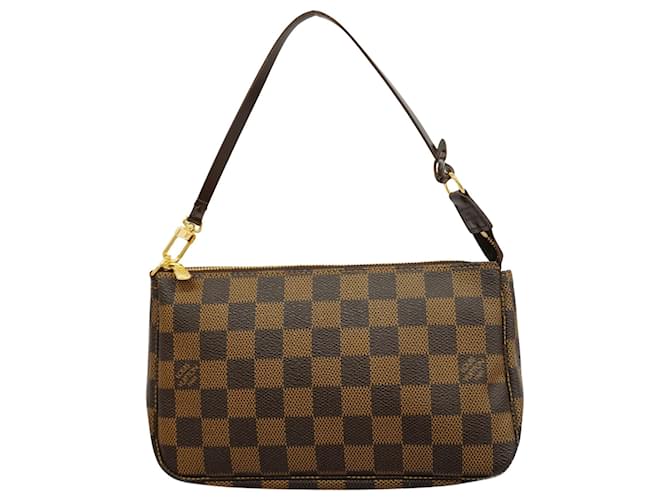Louis Vuitton Pochette Accessoire Brown Cloth  ref.1942909