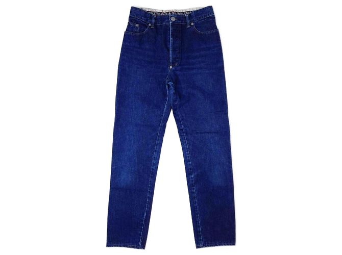 Jean Paul Gaultier Jeans mom de cintura alta de JP Gaultier Azul