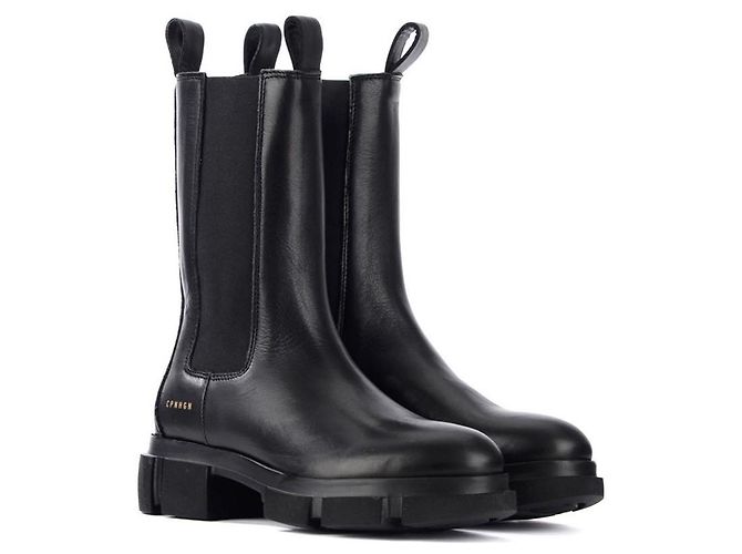 Autre Marque COPENHAGEN STUDIOS Botas Chunky de cuero negro