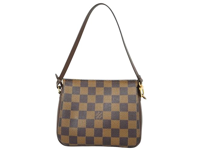 Louis Vuitton Trousse makeup Brown Cloth  ref.1944420