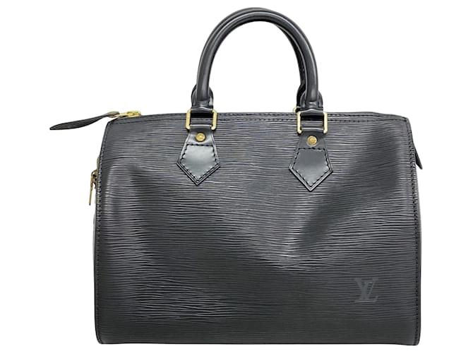 Louis Vuitton Speedy 25 Black Leather  ref.1944550