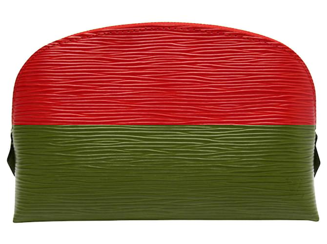Pasta de Maquiagem Louis Vuitton Vermelho Couro  ref.1944611