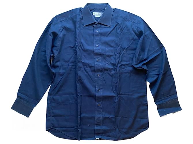Christian Dior shirt Navy blue Cotton  ref.1944631