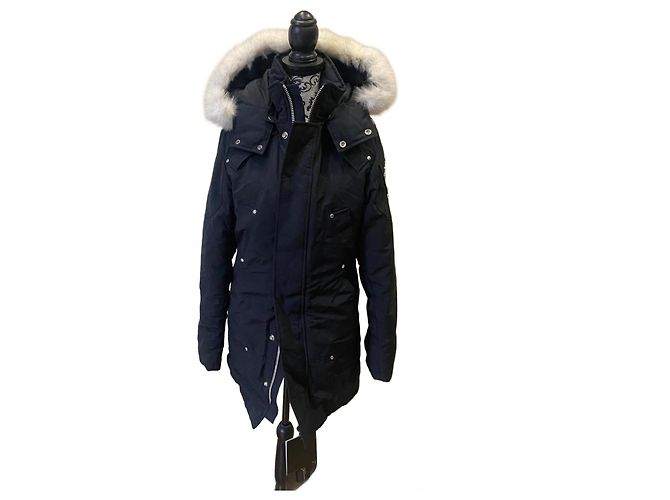 MOOSE KNUCKLES STIRLING PARKA coat size xs Black