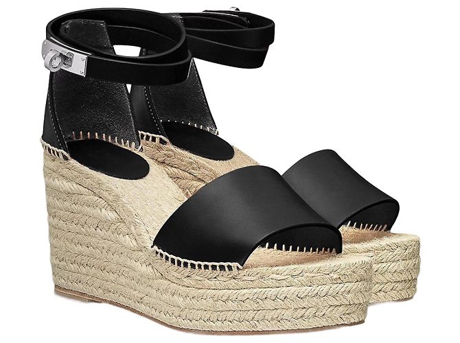Hermès Tipoli Espadrilles Black