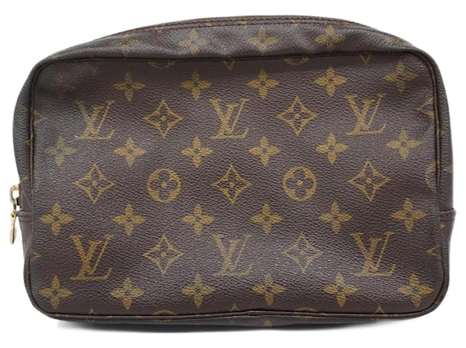Louis Vuitton Toiletry Pouch Brown Cloth  ref.1944855