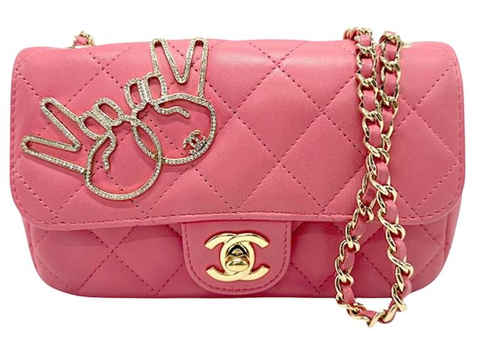 Chanel Timeless Pink Leather  ref.1945001