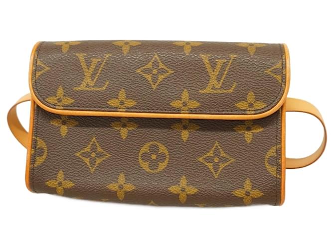 Louis Vuitton Florentine Pouch Brown Cloth  ref.1945155