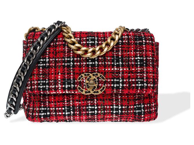 CHANEL Bag Chanel 19 in Red Tweed - 102361