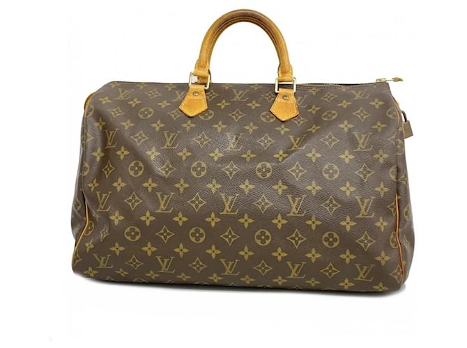 Louis Vuitton Speedy 40 Brown Cloth  ref.1945825