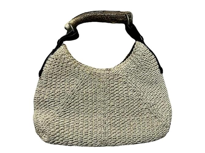 バッグ SS2002 YVES SAINT LAURENT MOMBASA Mombasa Bag. S/S 2002 Yves Saint Laurent by Tom Ford Beige