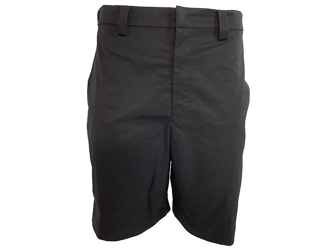 Bermuda aus schwarzem Polyester mit Valentino Garavani Logo-Patch