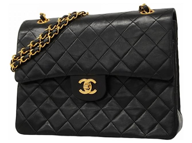 Chanel Timeless Black Leather  ref.1947104