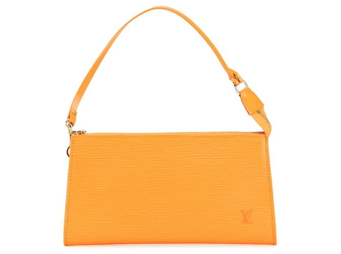 Pochette Accessoire Louis Vuitton Laranja Couro  ref.1947143