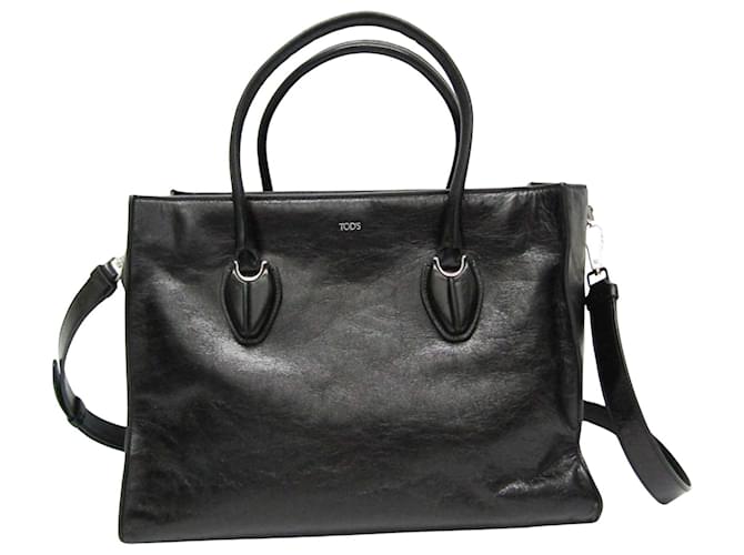 TOD'S Black Leather  ref.1947819