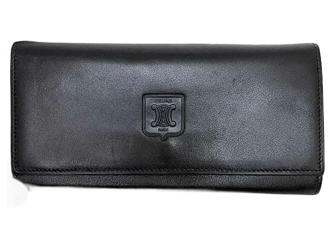 Céline Triomphe Black Leather  ref.1947832