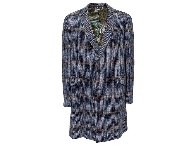Etro Checkered Wool Coat Multiple colors