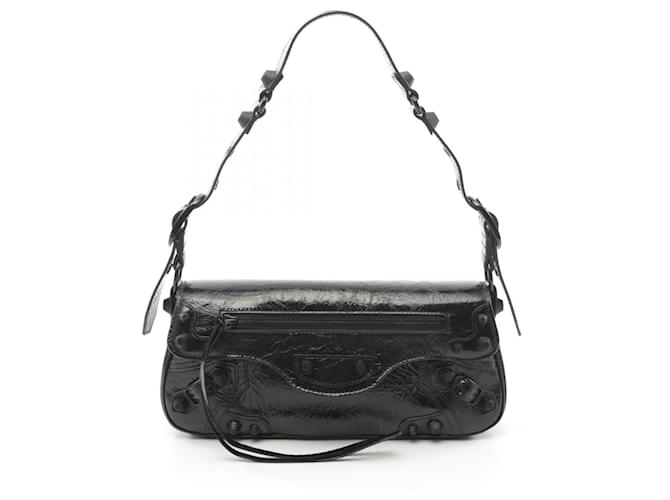 Balenciaga Le Cagole S Shoulder Bag Black Leather  ref.1949219