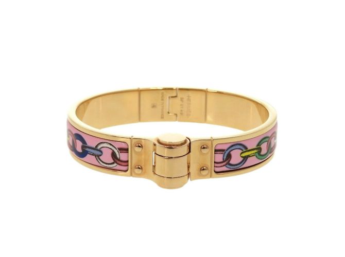 Hermès Bracelet PM Charnier Hermes Rose Doré