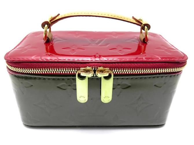 CAIXA DE JOIAS LOUIS VUITTON M91273 EM COURO MONOGRAMA VERNIZ Vermelho Couro envernizado  ref.1949946