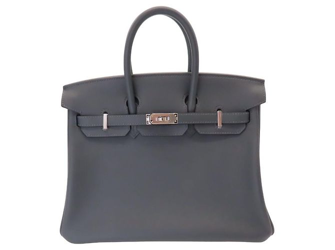 Hermès Hermes Birkin 25 Handtasche dunkelgrau