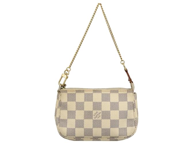 Louis Vuitton Mini Pochette Accessoires White Cloth  ref.1951921
