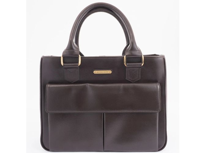 Bolsa de couro marrom Burberry