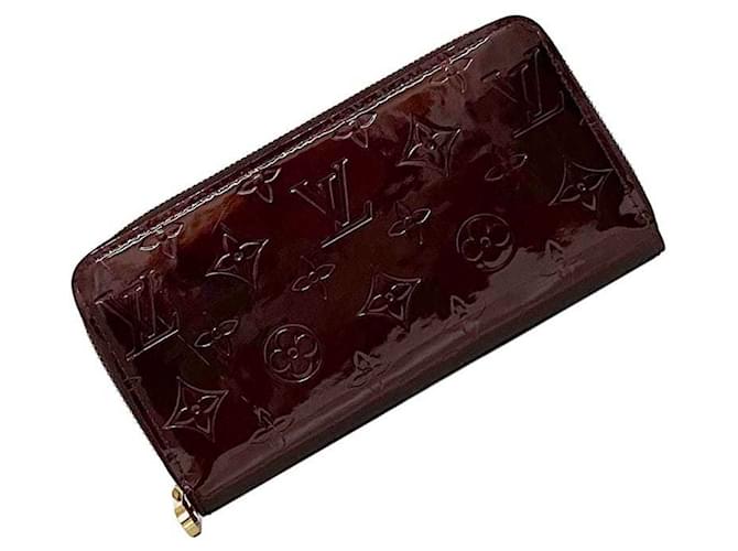 Louis Vuitton Zippy wallet Dark red Patent leather  ref.1952679