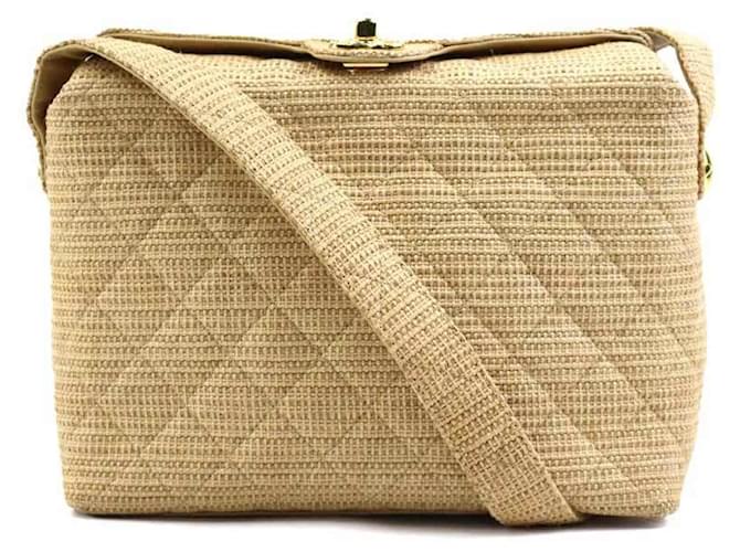 Chanel Coco Mark Beige Wicker  ref.1952985