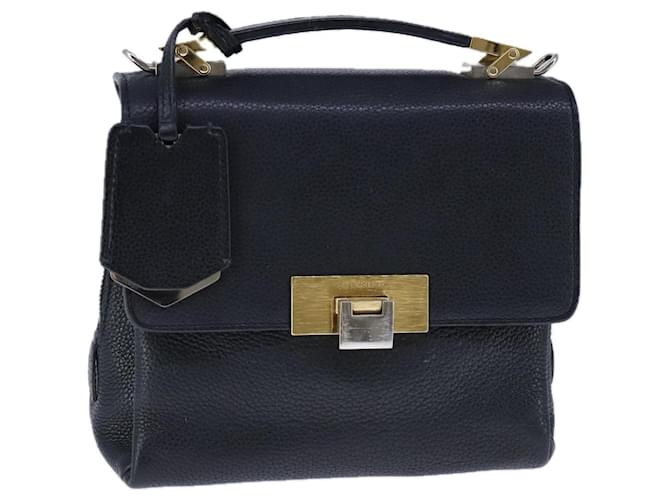 BALENCIAGA Rudis Hand Bag Leather Black 391571 Auth bs21063  ref.1953280