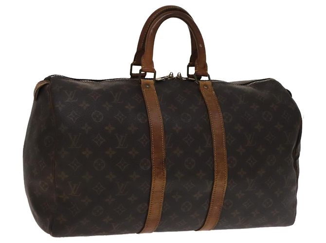 LOUIS VUITTON Monogram Keepall 45 Bolsa Boston M41428 LV Auth ki5283 Monograma