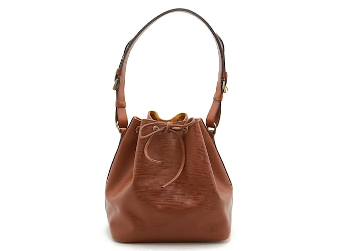 Louis Vuitton Epi Petit Noe Shoulder Bag Brown Leather  ref.1953601